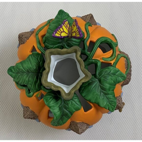 Partylite Harvest Pumpkin Tealight House Ceramic Candle Holder Autumn Decoration - Picture 7 of 13